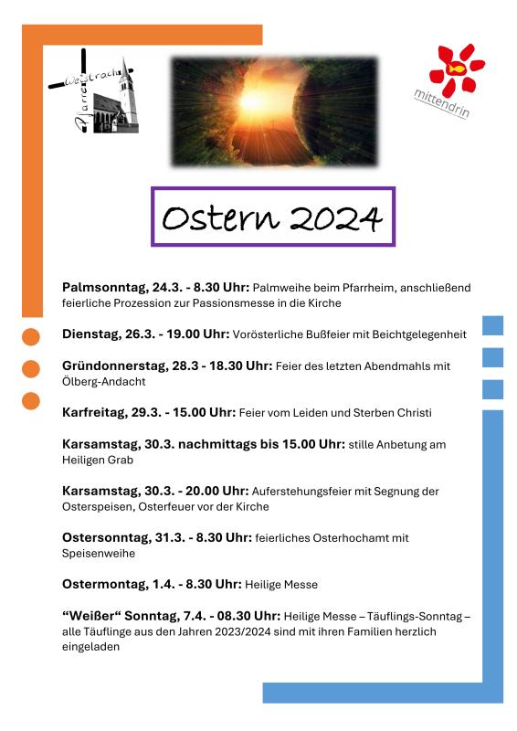 Oster-Termine 2024