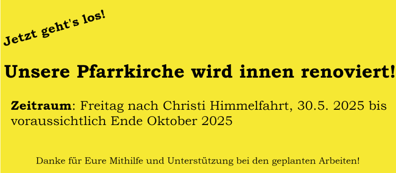 Aufkleber Renovierung